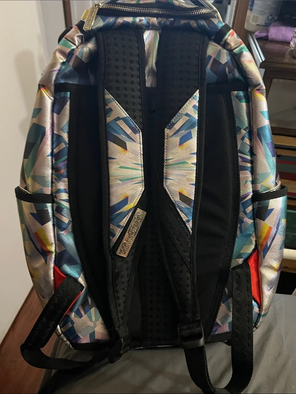 Sprayground holographic silver